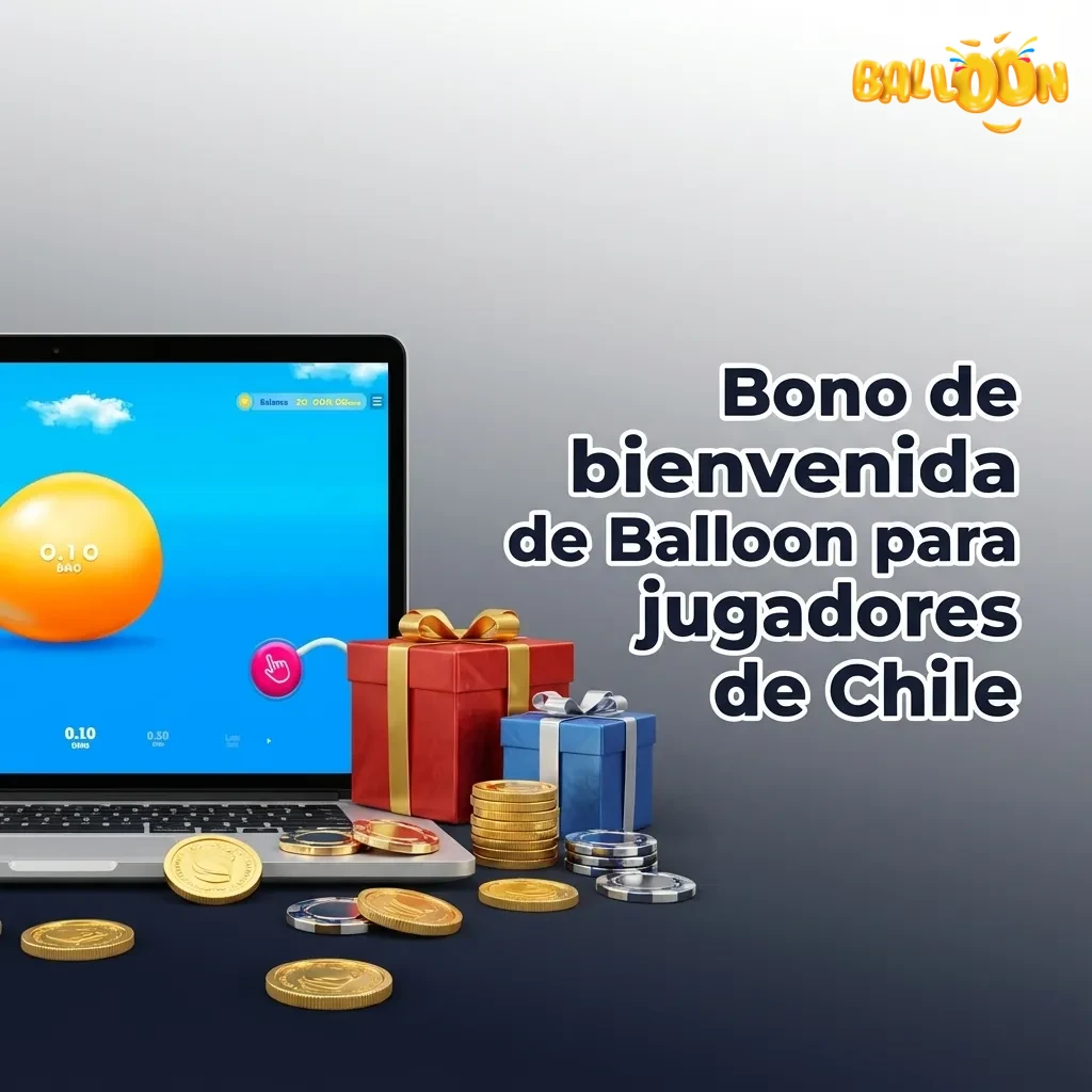 Banner bono de bienvenida Balloon para jugadores de Chile: hasta 600% en 4 depósitos. Min. $5.000 CLP, rollover x35.