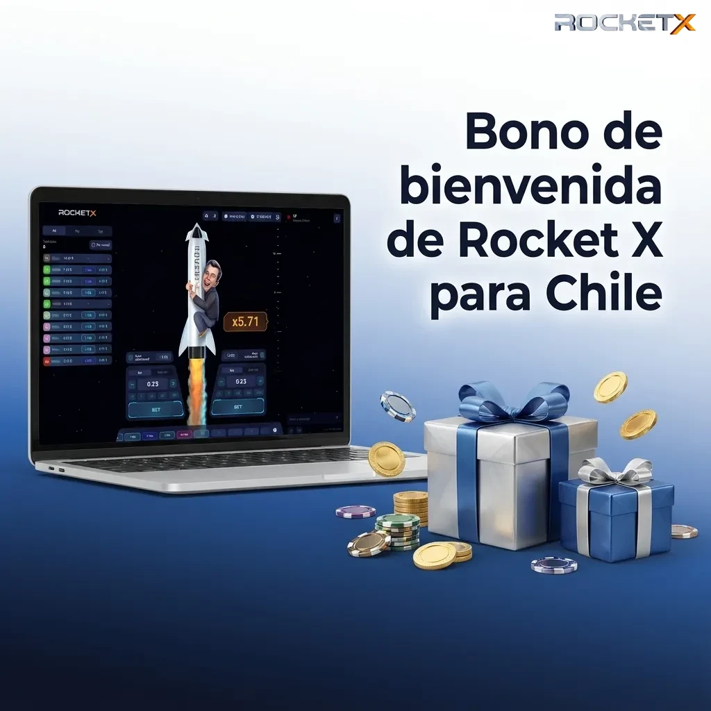 Bono de bienvenida Rocket X Chile: 600% en 4 depósitos (200+150+100+150), desde CLP 5.000, rollover x35. Revisa términos.