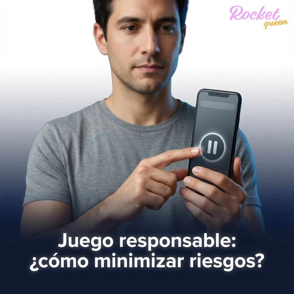 Infografía sobre juego responsable con consejos: presupuesto, demo, límites, no perseguir pérdidas, pausas y ayuda.