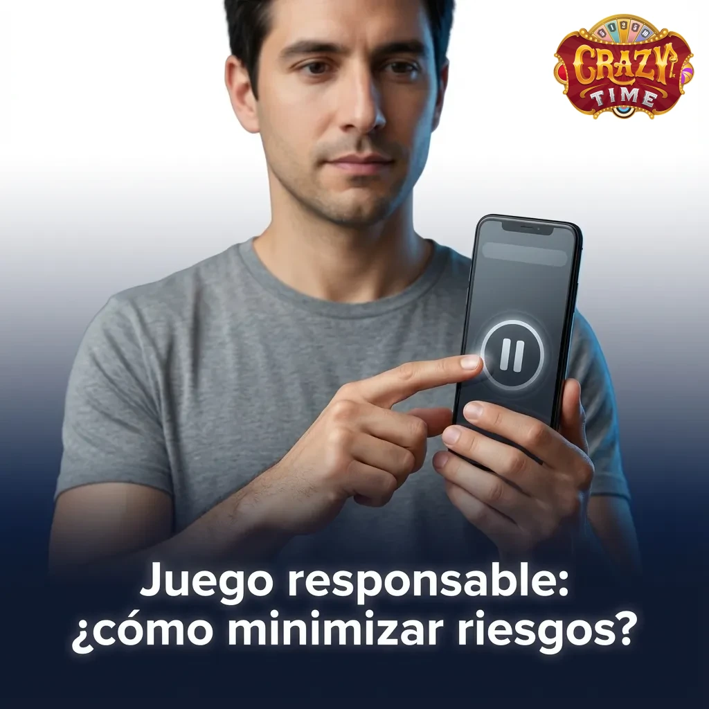 Infografía de juego responsable con consejos: presupuesto, límites, demo Crazy Time, no perseguir pérdidas y ayuda en Chile.