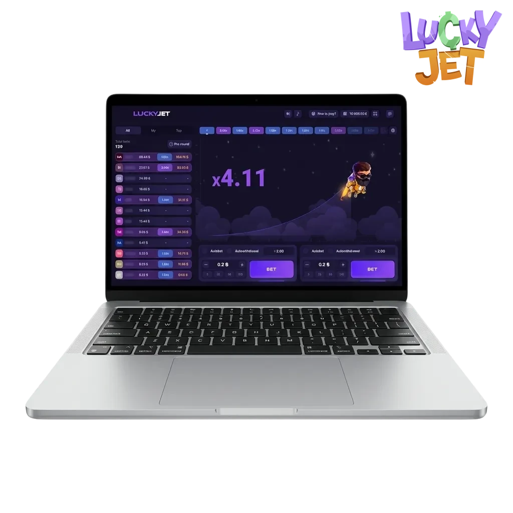 Interfaz de 1win Lucky Jet en Chile: jet despegando y multiplicador en aumento en juego crash online.