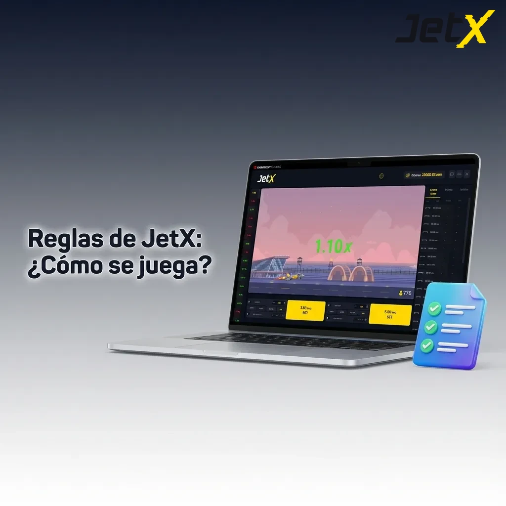 Infografía de JetX: avión despega, multiplicador sube; retira antes del choque. Auto cashout y hasta dos apuestas por ronda.