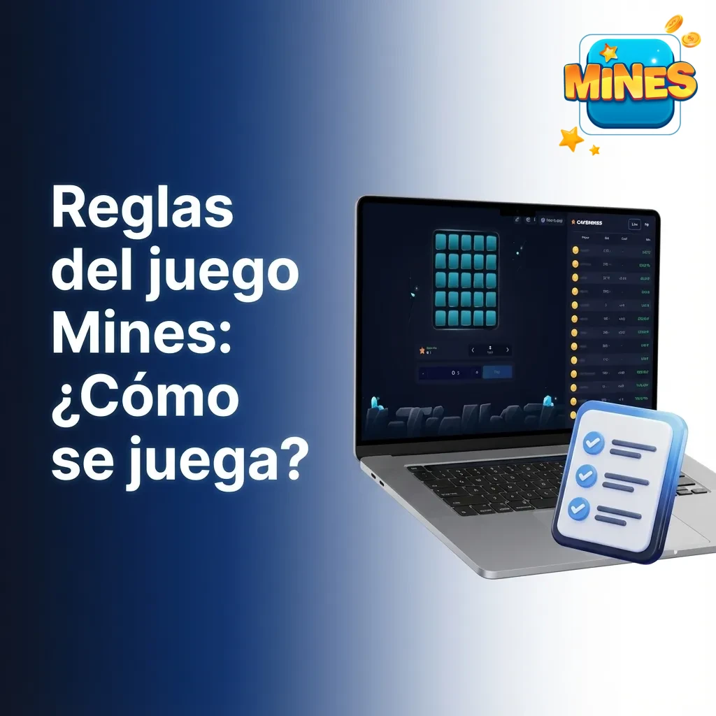 Reglas de Mines: revela celdas con gemas, evita minas; define apuesta y minas, sube multiplicador y retira a tiempo