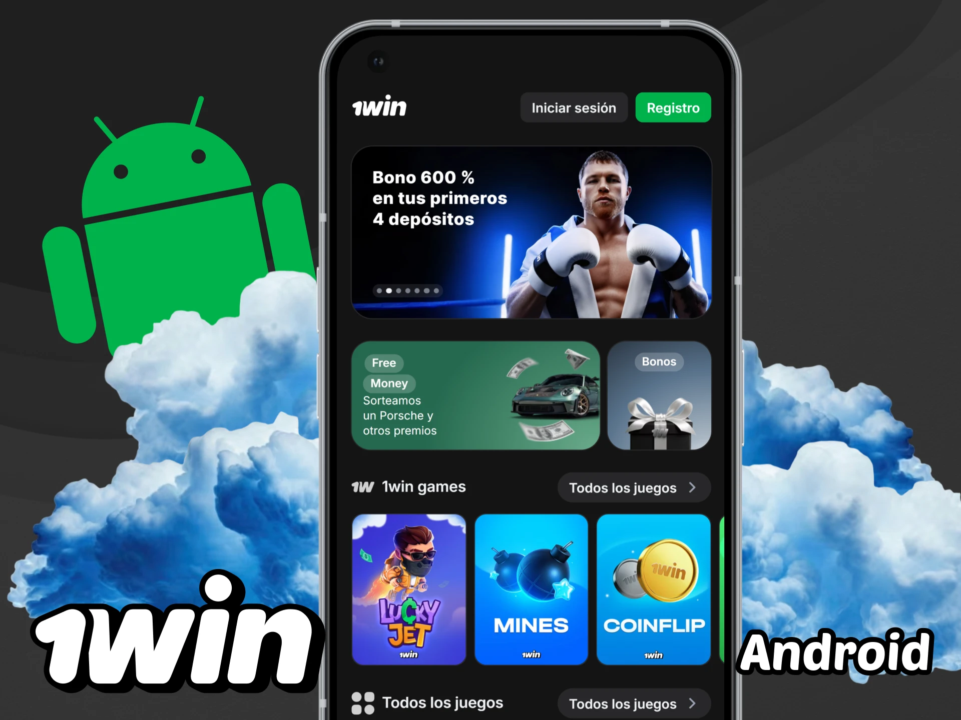 Descarga la aplicación 1win para dispositivos Android.
