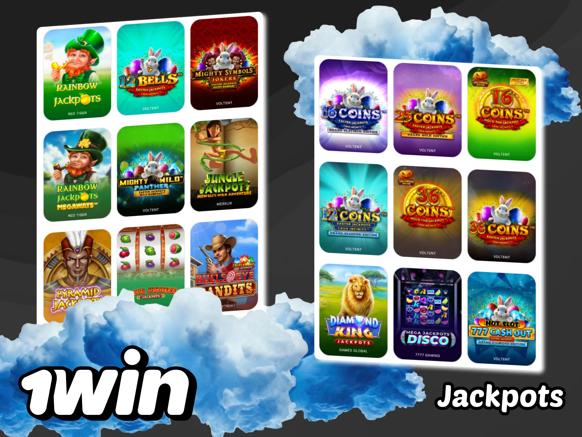 Juega a los jackpots en la página web de 1win.
