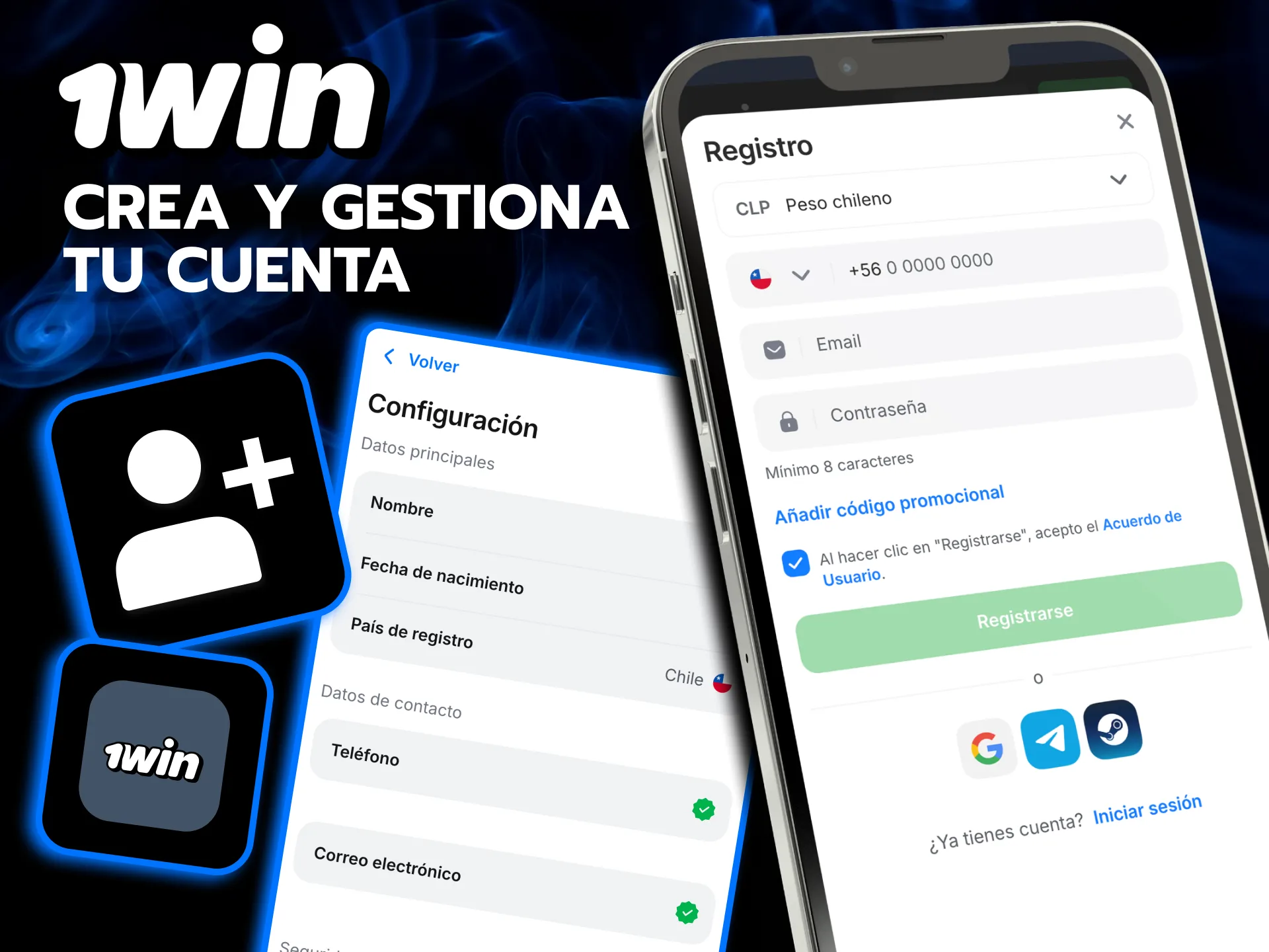Regístrate en 1win y gestiona tu cuenta fácilmente.