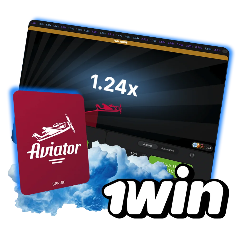 Disfruta del juego más rentable y único, Aviator, en el sitio web 1win.
