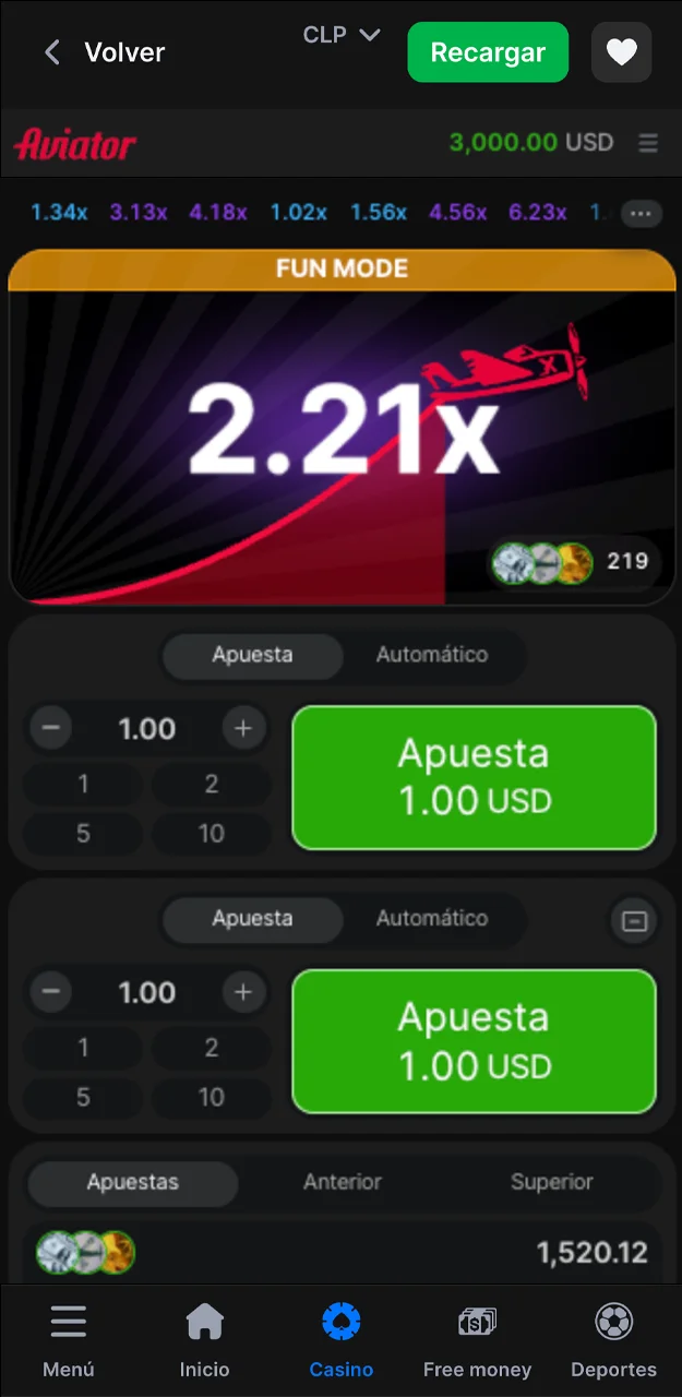 Sigue los coeficientes en el juego Aviator y toma decisiones meditadas al apostar en el sitio web 1win.