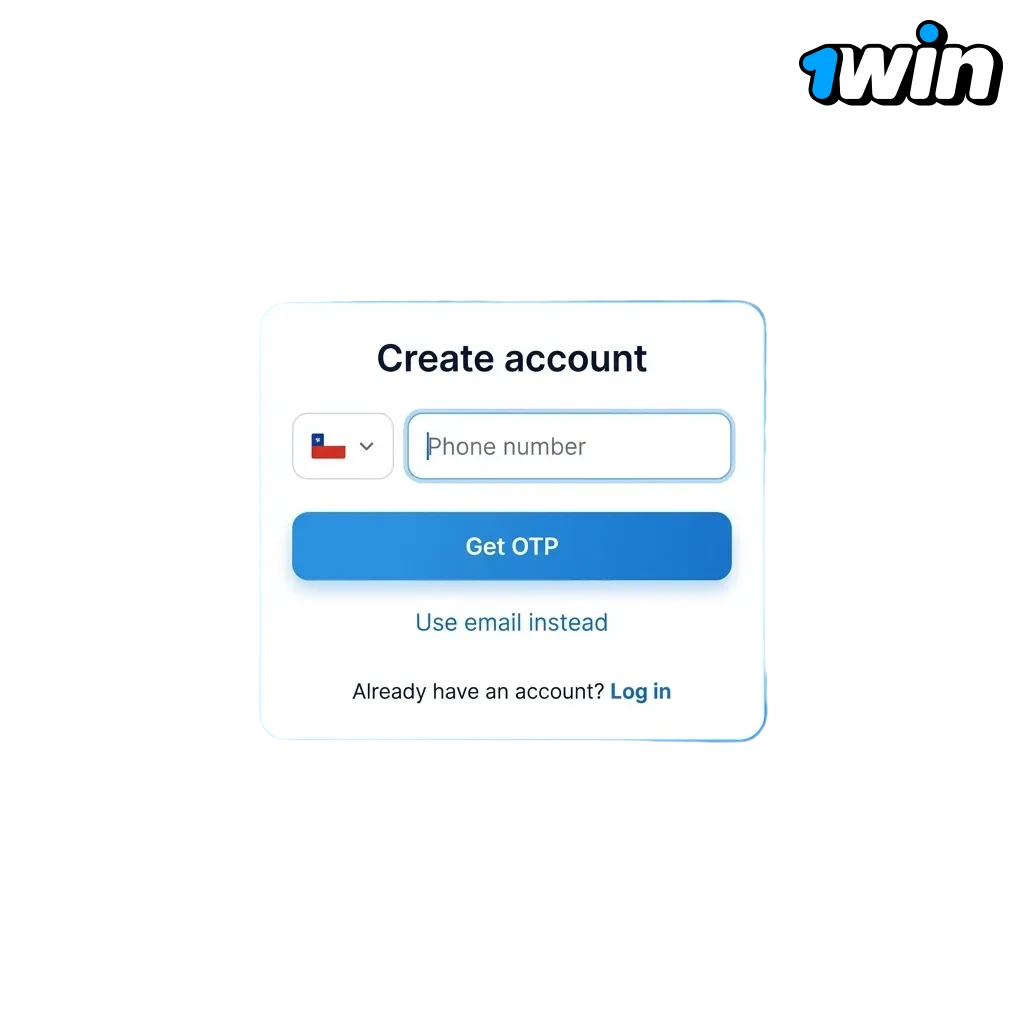 1win login and registration page for Chile users with account verification and welcome bonus access