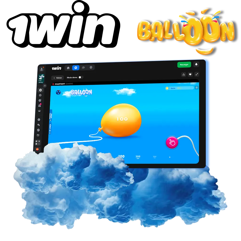 Prueba suerte en el juego Balloon en 1win.