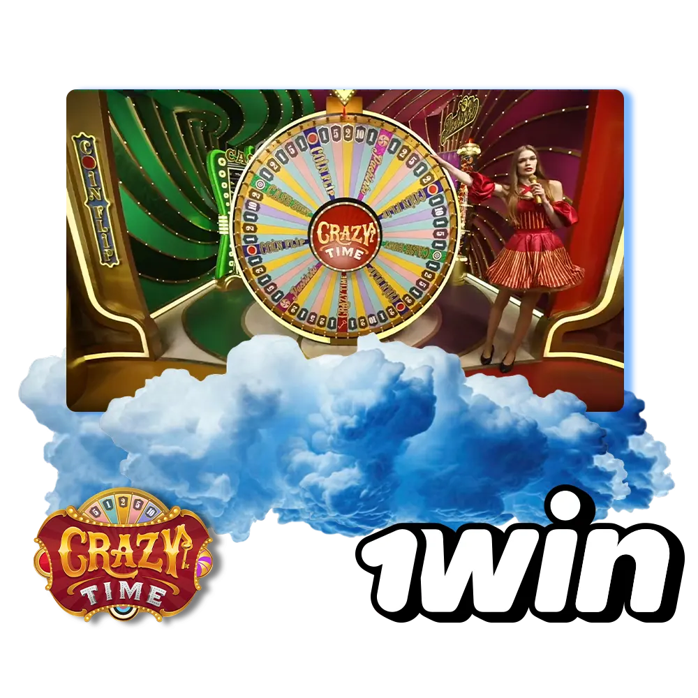Regístrate y juega a Crazy Time en 1win.