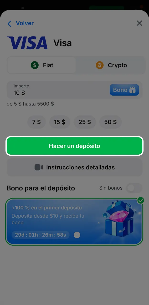 Sigue la guía paso a paso para recargar saldo de forma segura en 1win.