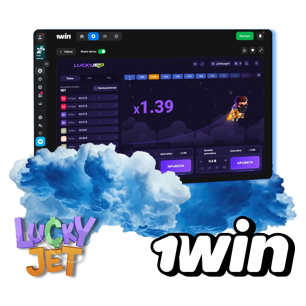 Vuela y gana con Lucky Jet en 1win.
