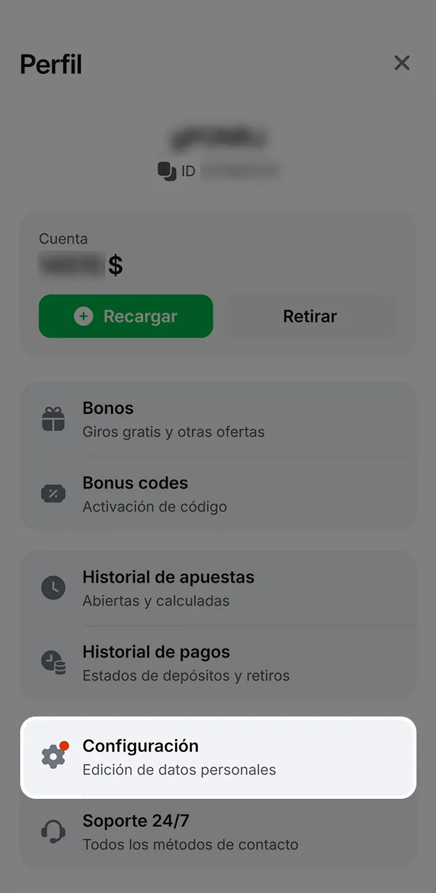 Valida tu perfil de usuario para asegurar el retiro de tus ganancias en Lucky Jet con 1win.