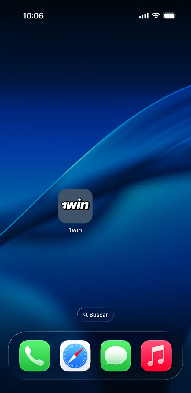 Usa el icono de tu pantalla de inicio para jugar a Mines de forma rápida en 1win.