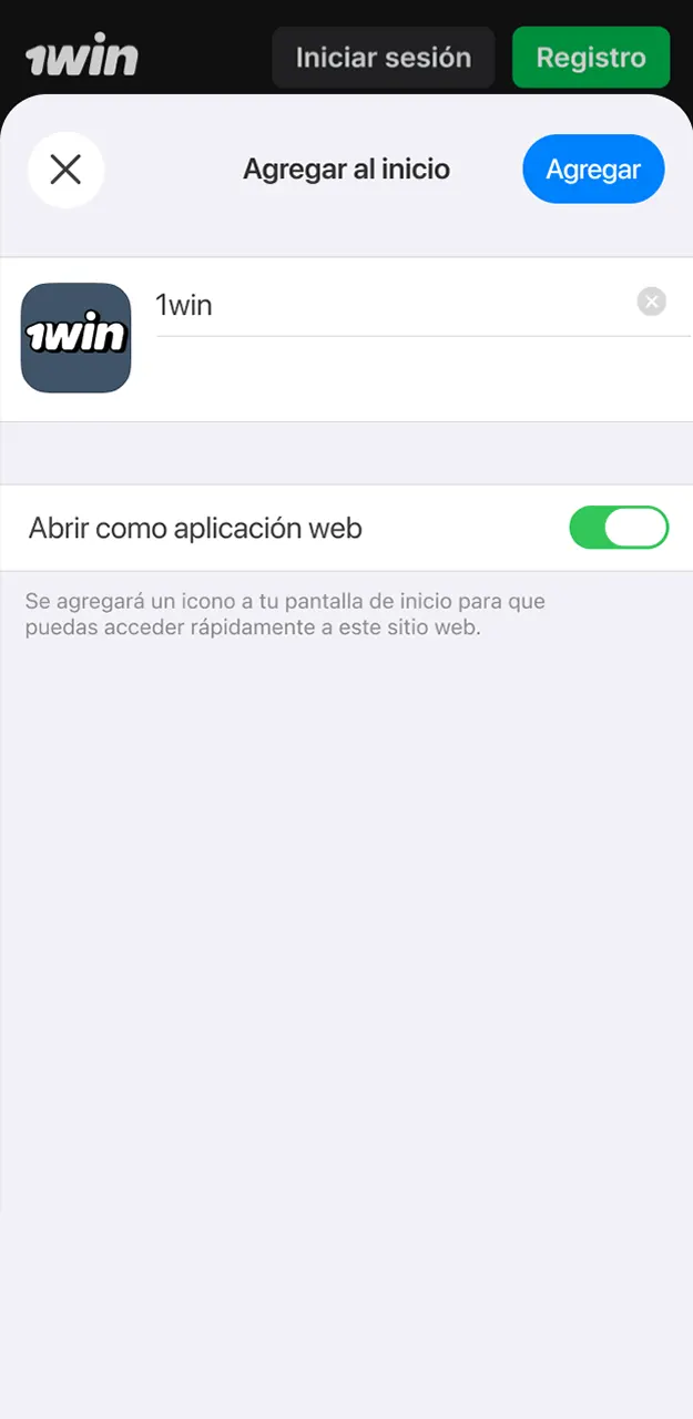 Confirma la instalación y empieza a jugar al Plinko en 1win.