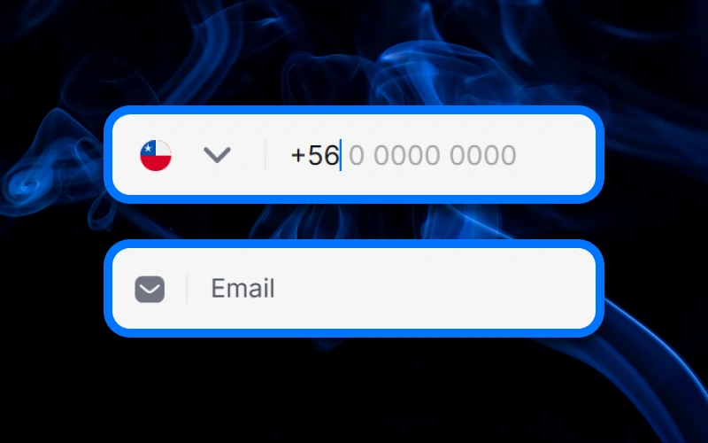 Regístrate en 1win con tu correo electrónico o tu número de teléfono.