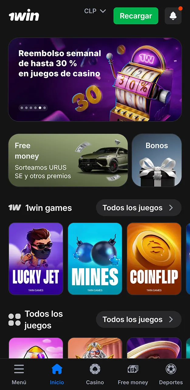 Accede a tu cuenta de usuario desde cualquier dispositivo para gestionar tus fondos en 1win.