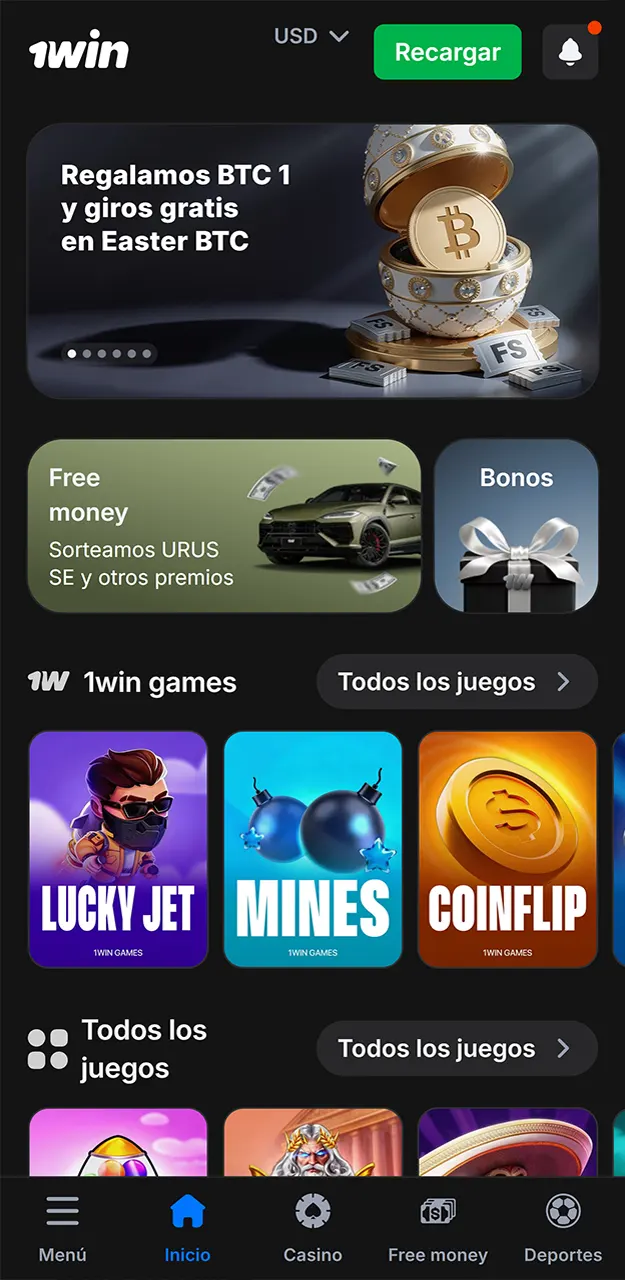 Accede a tu cuenta de usuario desde cualquier dispositivo para gestionar tus fondos en 1win.