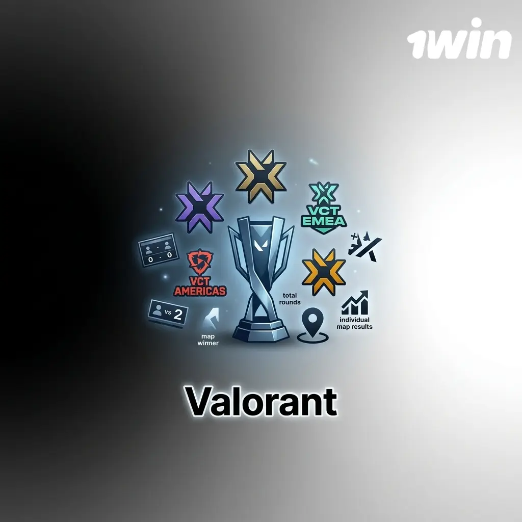 Apuestas en Valorant en 1win: mercados del VCT Champions Tour en vivo para eSports